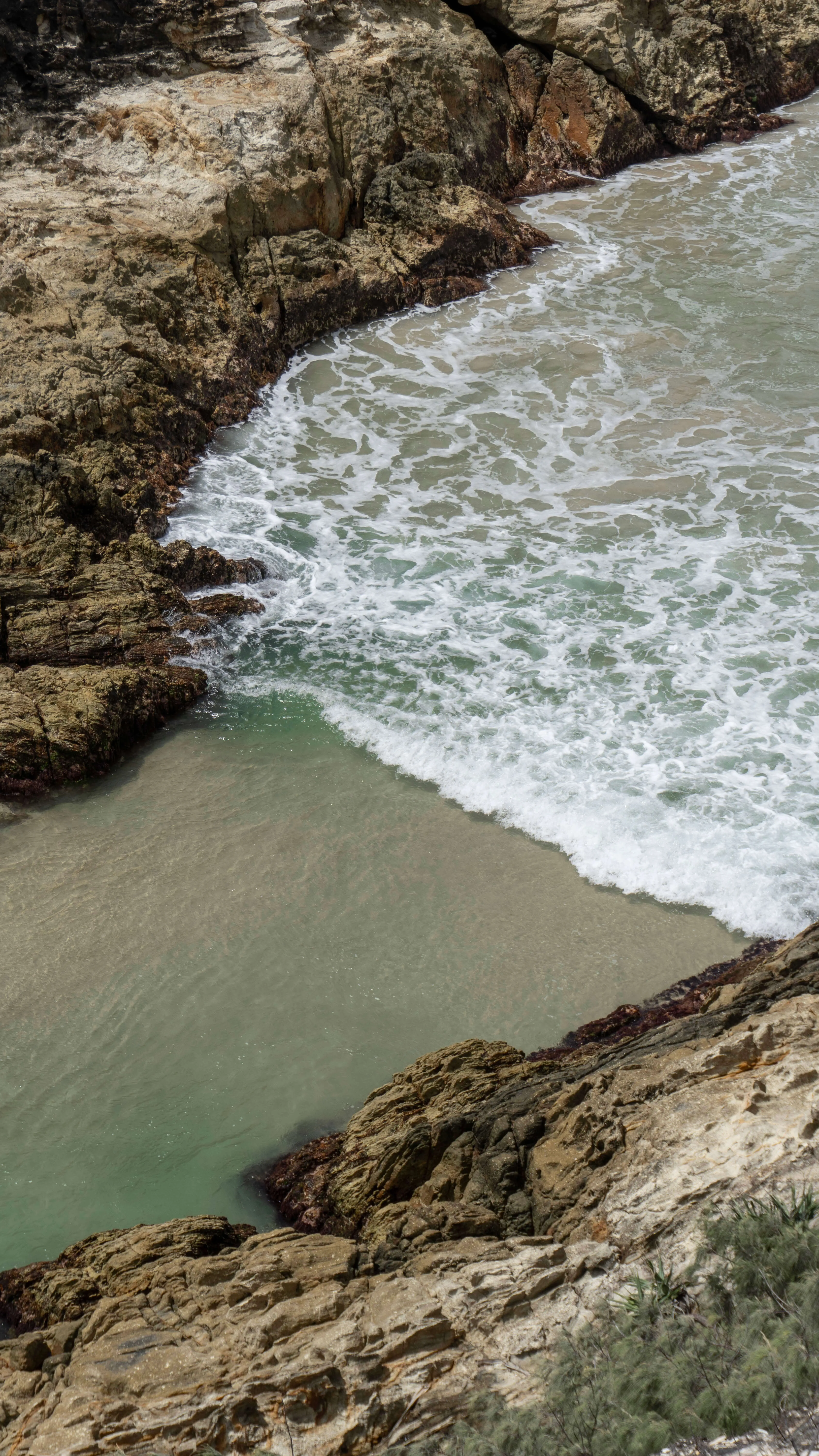 North Stradbroke Island beach from above