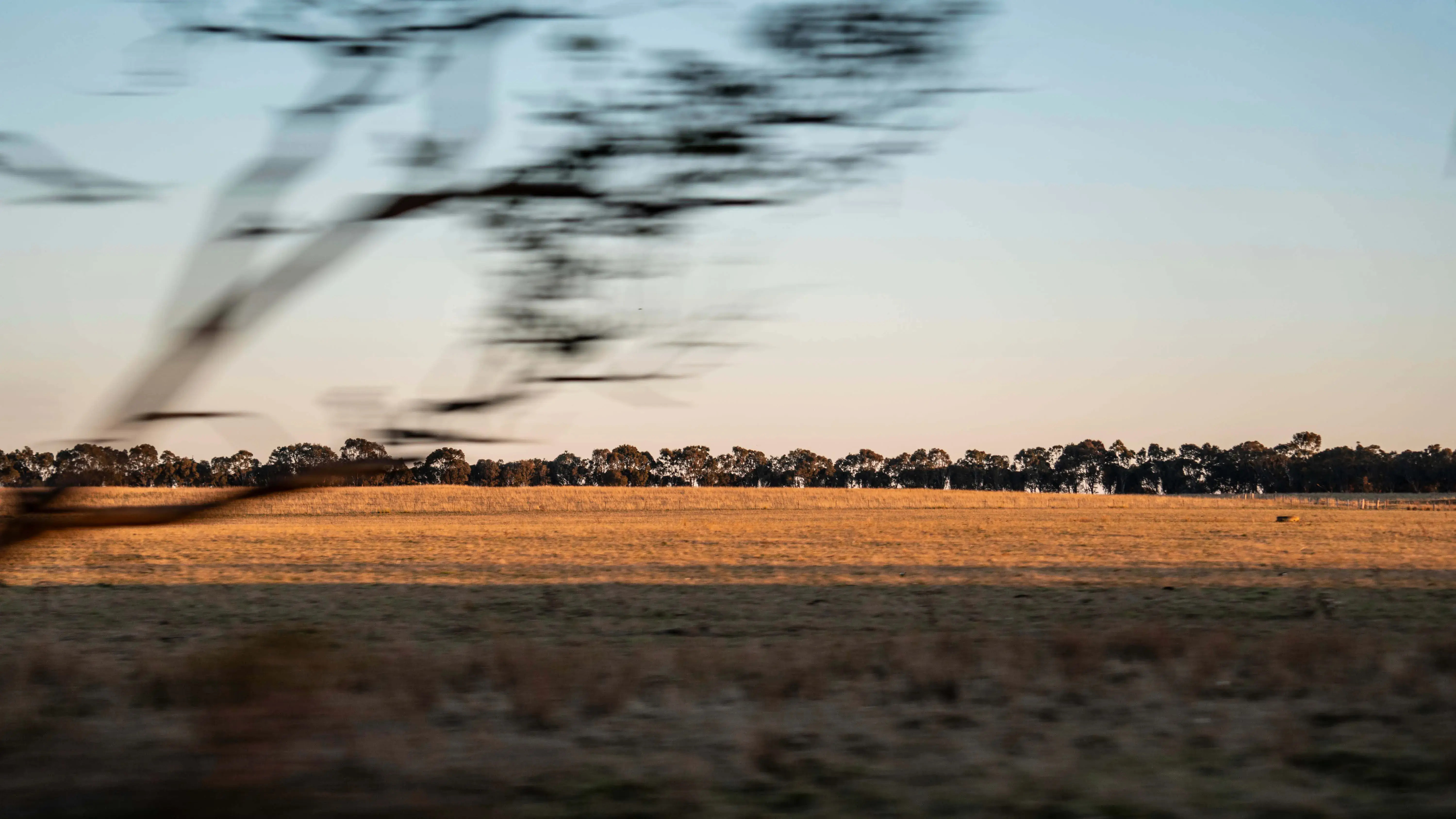 Australia country side while driving