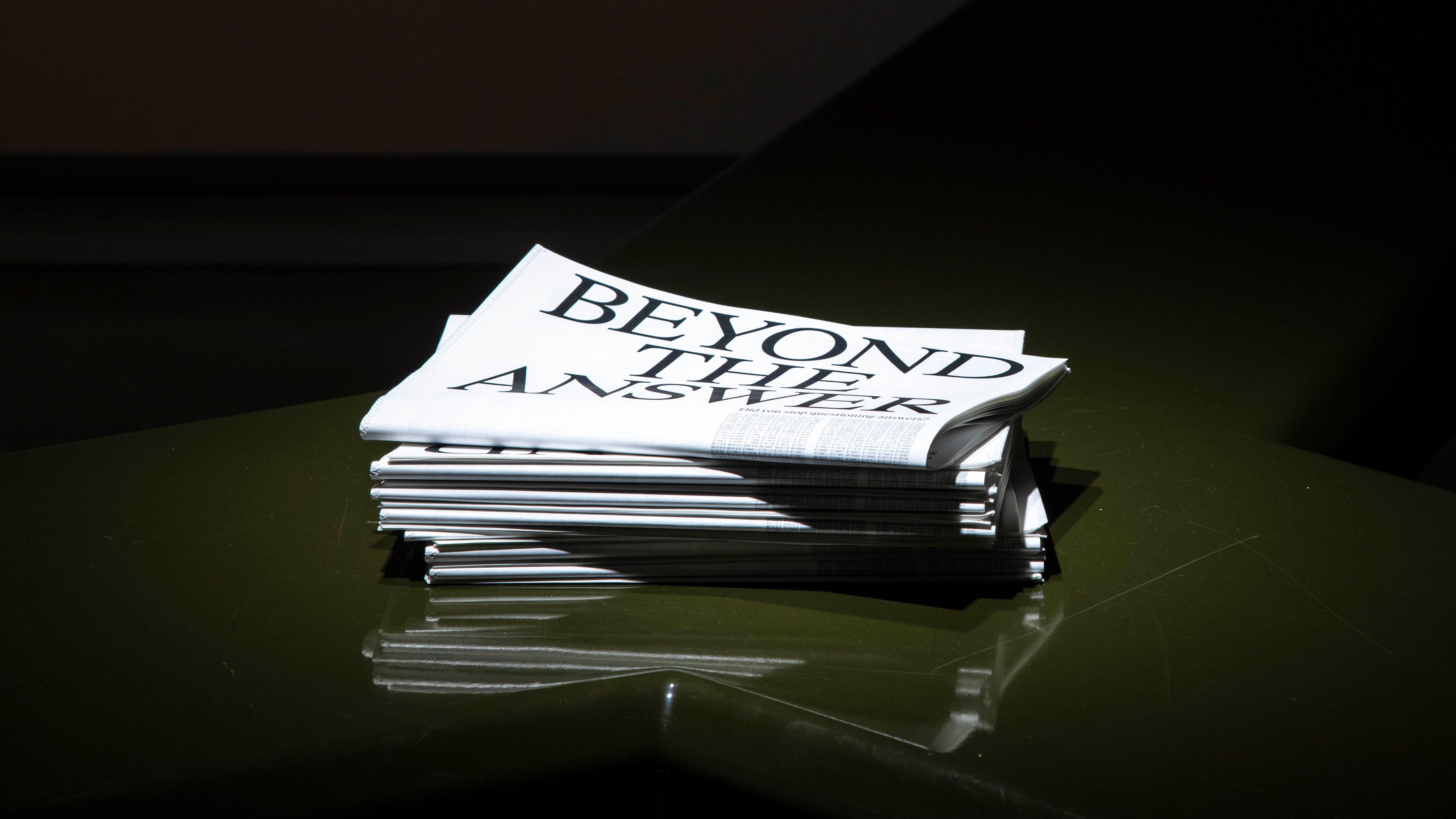 Newspaper stack