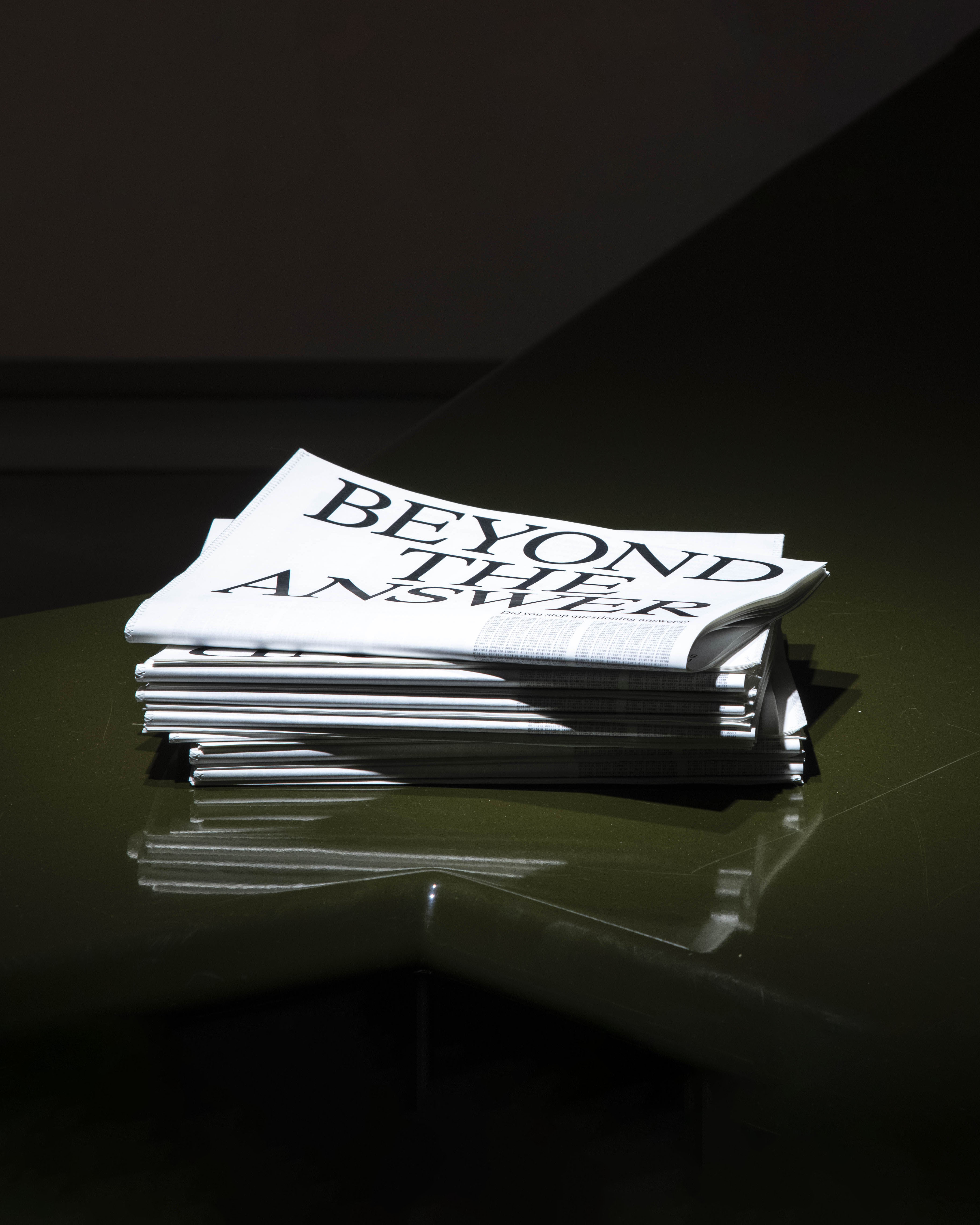 Newspaper stack