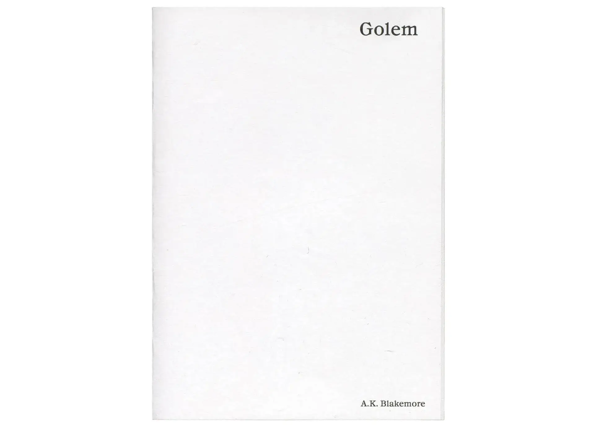 Golem Booklet Spread