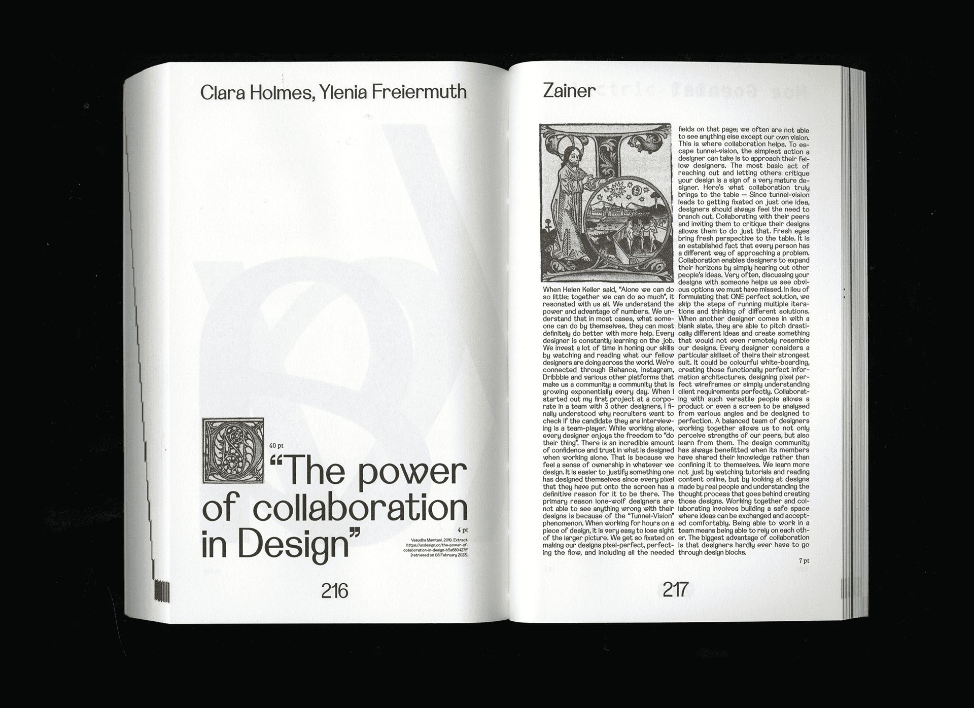 Zainer specimen, published in 'is every typeface a revival?' 