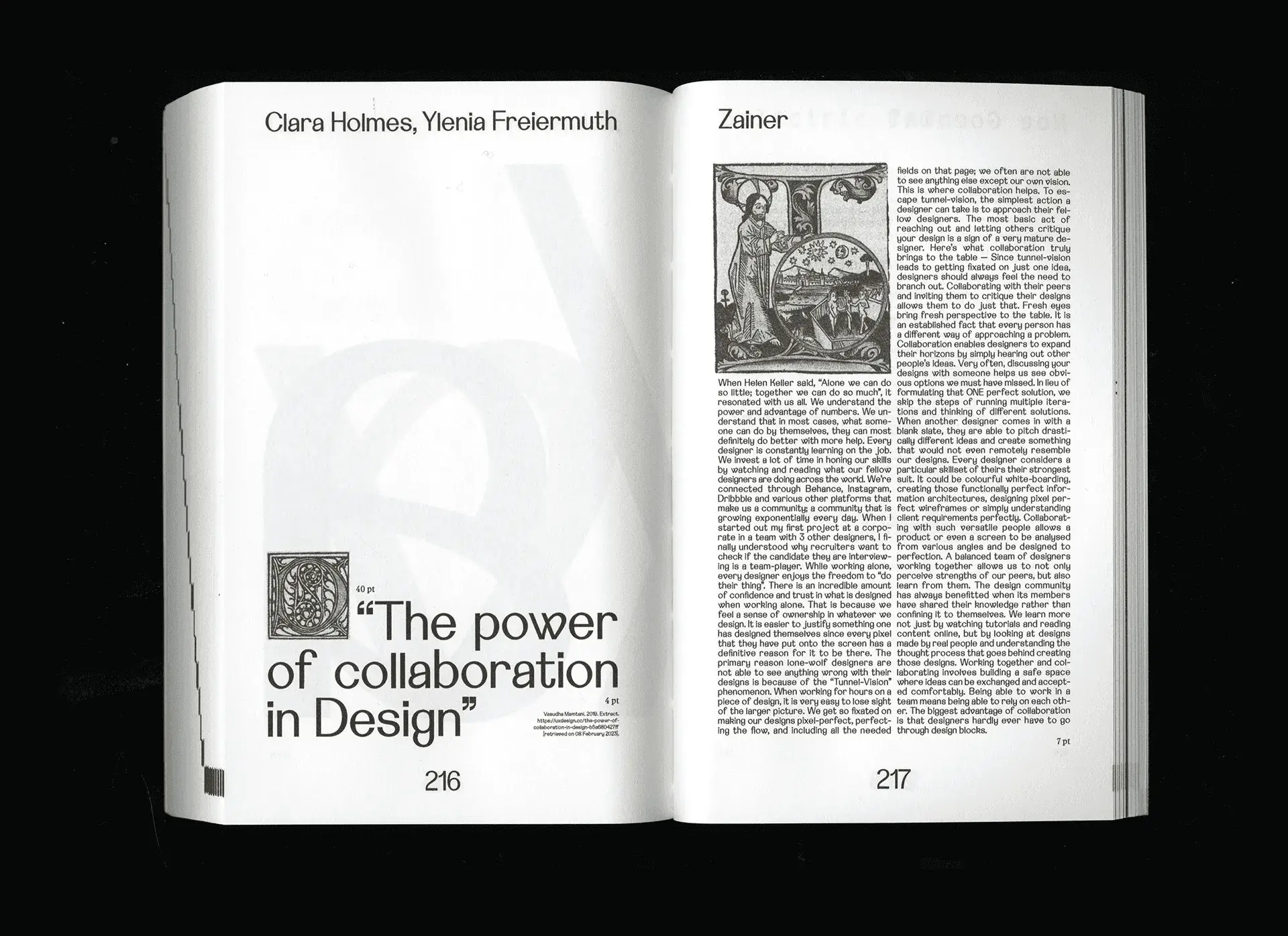 Zainer specimen, published in 'is every typeface a revival?' 